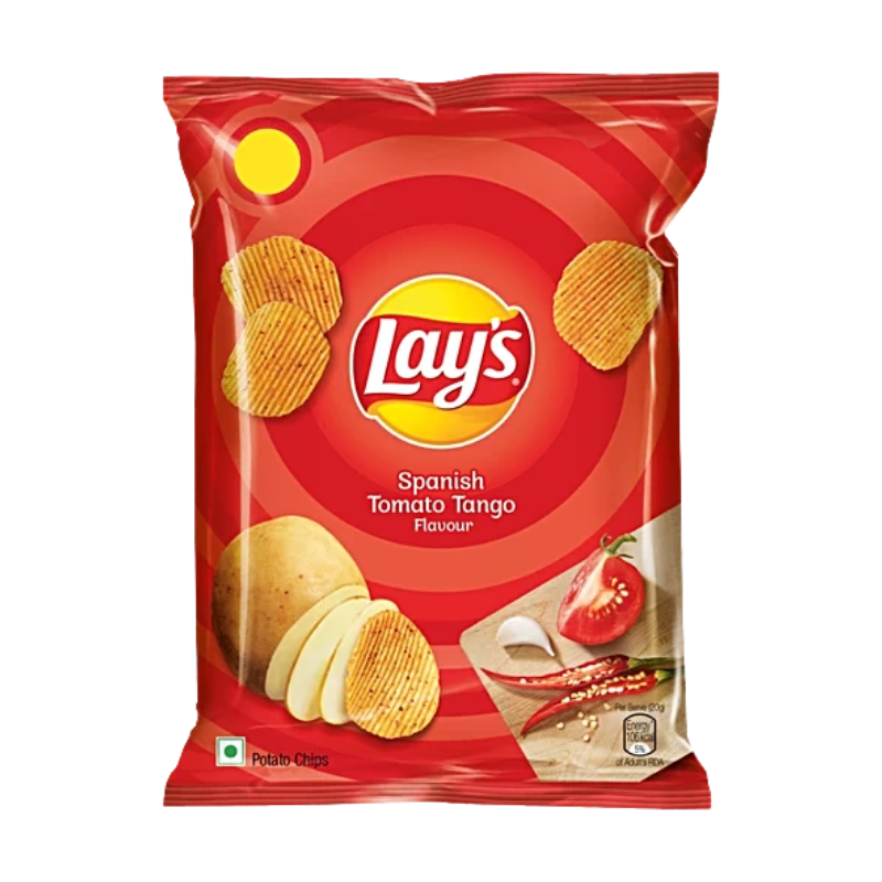Lay’s Spanish Tomato Tango – 52g | Tangy Masala Potato Chips