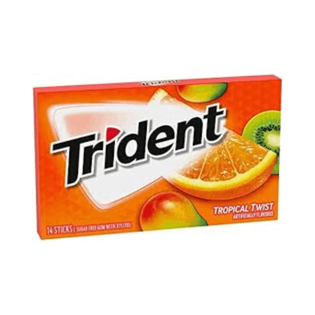 Trident Tropical Gum 14 pcs (Sugar Free)