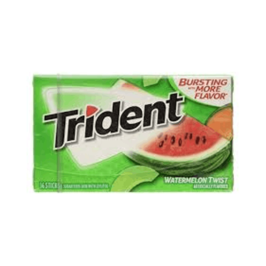 Trident Watermelon Gum 14 pcs (Sugar Free)