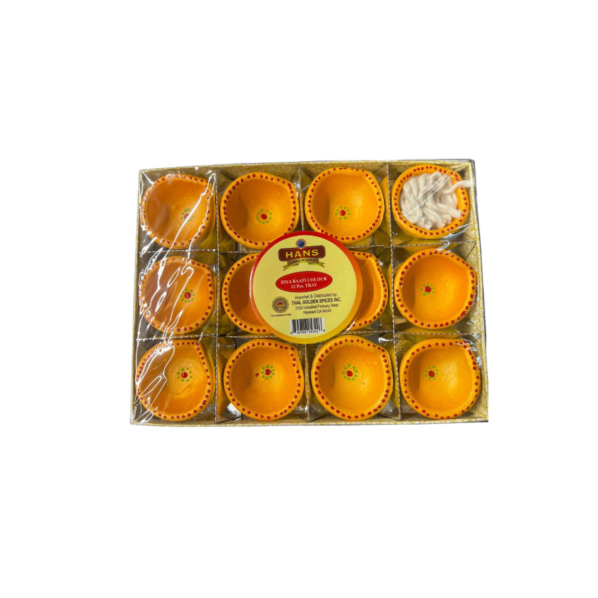 Hans Diya Baati Yellow Colour – 12 Pcs