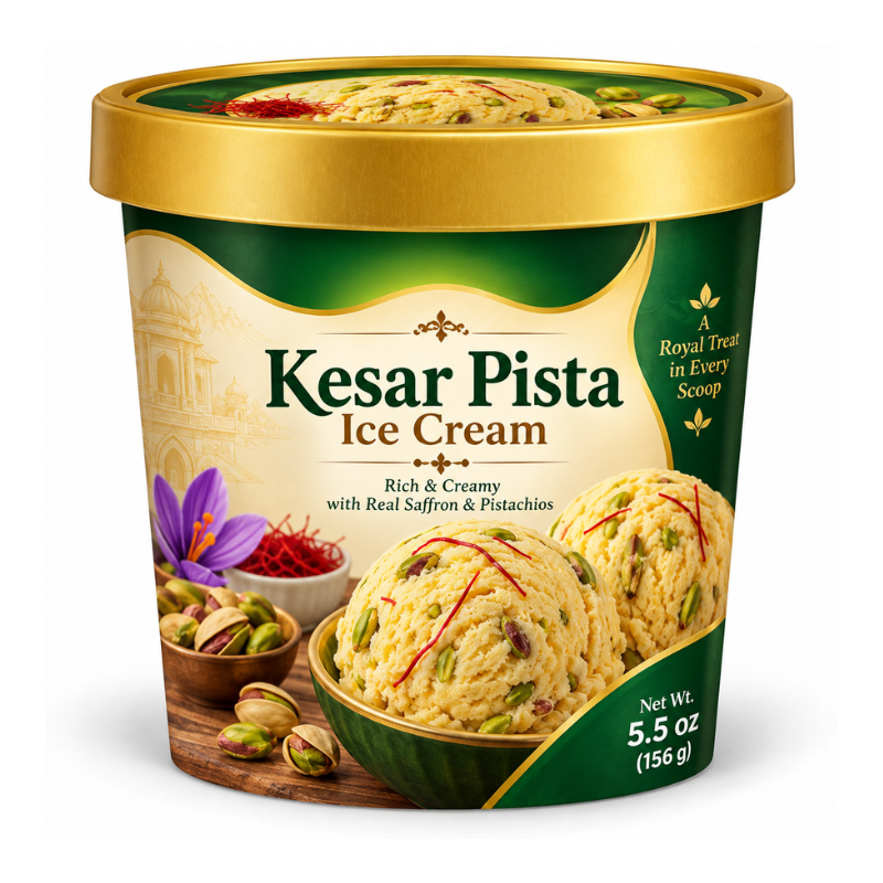 Kesar Pista Ice Cream – 5.5 oz