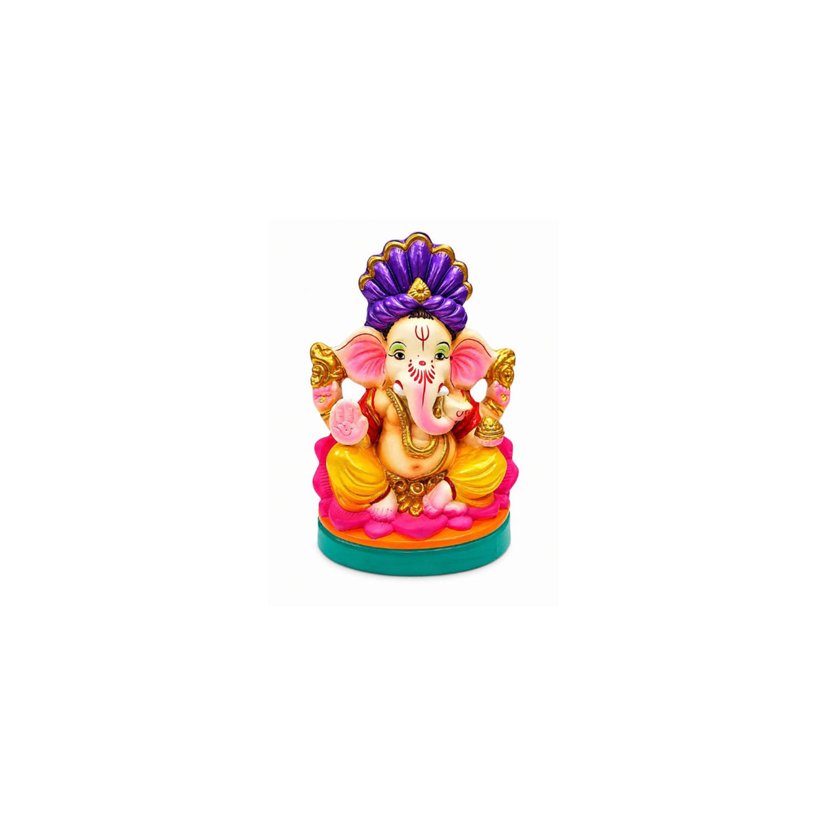 Ganesh Idol (Ganesha Murti) 6in Decorative Clay