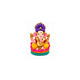 Ganesh Idol (Ganesha Murti) 6in Decorative Clay