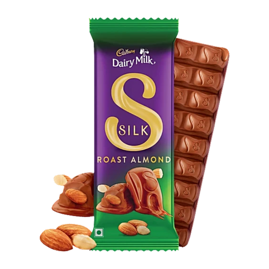 Cadbury Dairy Milk Silk Roast Almond – 43g | Creamy Chocolate with Crunchy Almonds