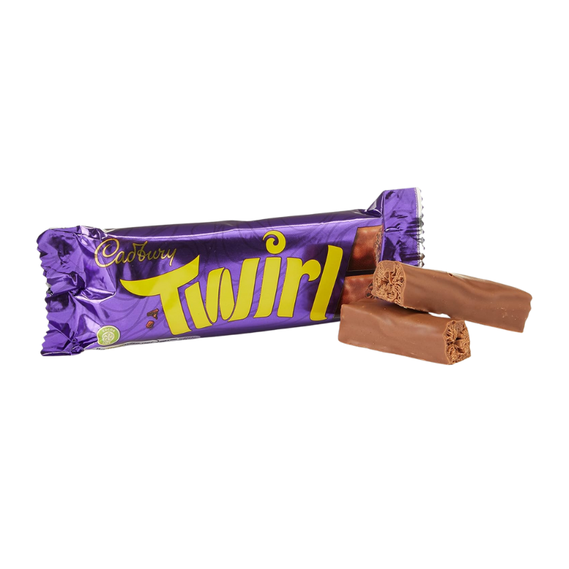 Cadbury Twirl Chocolate Bar – 43g | Flaky & Creamy Milk Chocolate