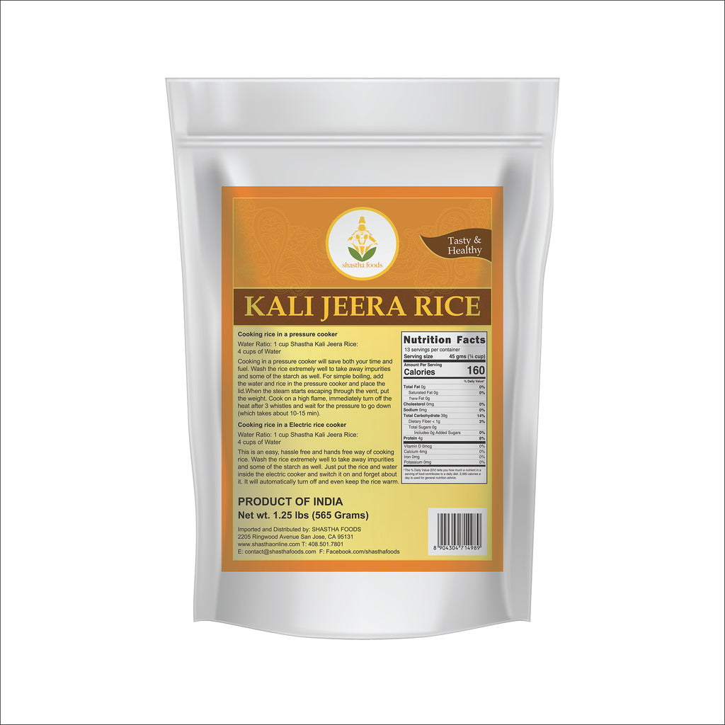 Shastha Kali Jeera Rice 1.25 lb pack