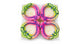 Hand-Painted Peacock Clay Wax Diyas – Pack of 4