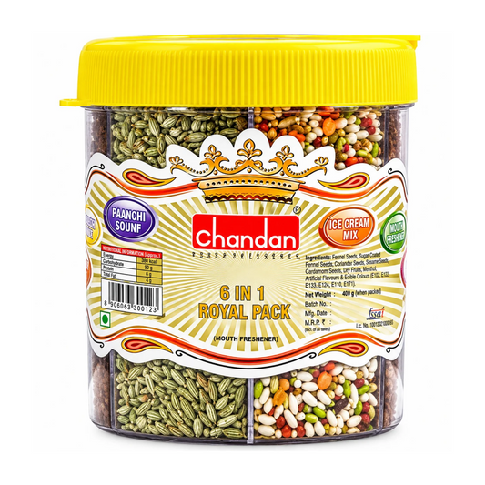 Chandan 6 in 1 Mukhwas Tin – 8.1 oz